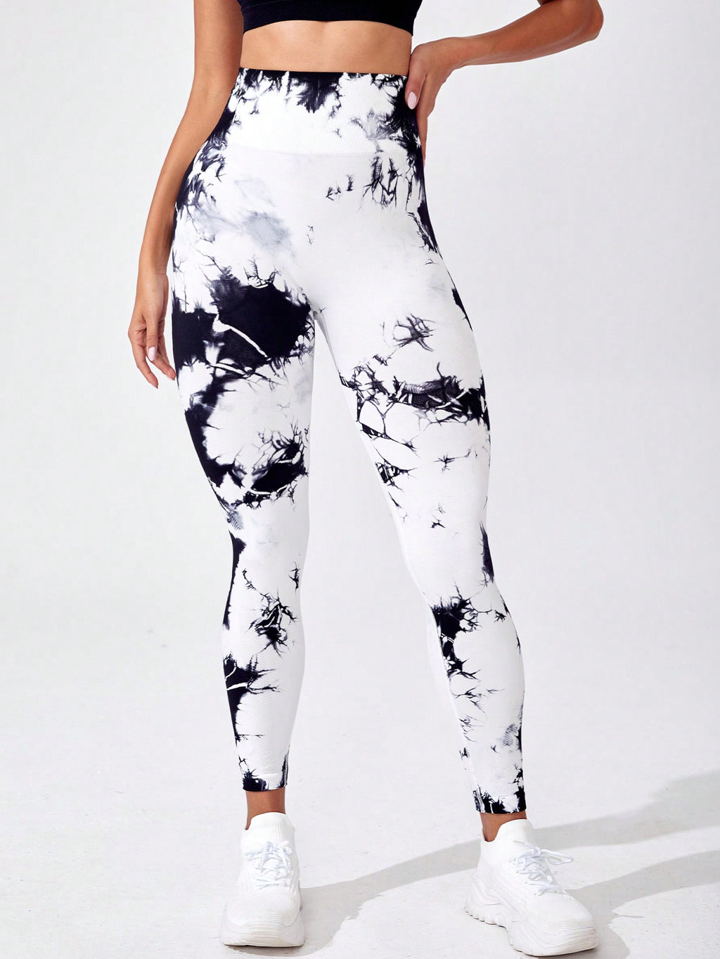 Core Rhythm Tie Dye Tummy Control Sports Leggings Yoga Women Pants