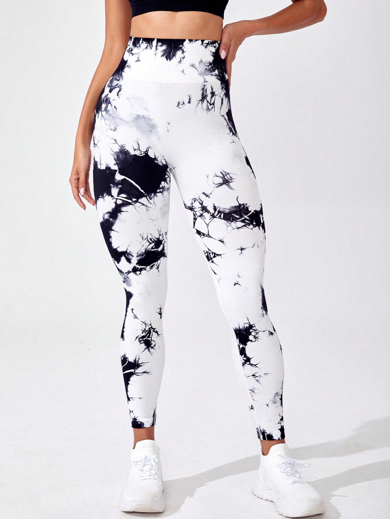 Core Rhythm Tie Dye Tummy Control Sports Leggings Yoga Women Pants