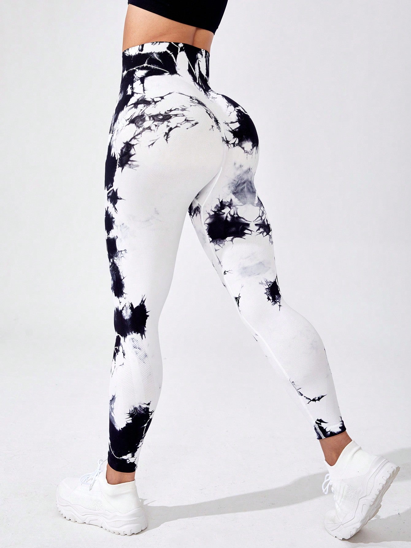 Core Rhythm Tie Dye Tummy Control Sports Leggings Yoga Women Pants